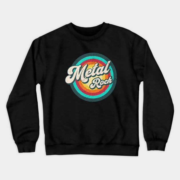 vintage circle rainbow art v2 Crewneck Sweatshirt by fajarbaru